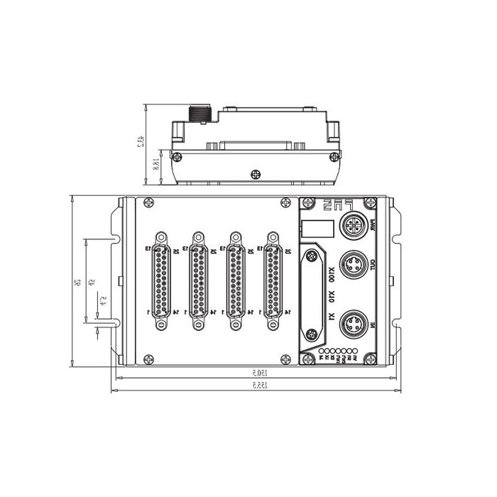 multi-protocol模块IP20、64DI/DO self-adaptation配置、PNP、D-Sub接口、远程模块、009B93